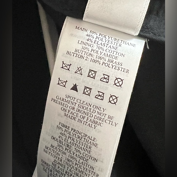 Price Drop!! 🔥Victoria Beckham Black Liquid Metallic Pants🔥 - Picture 7 of 9